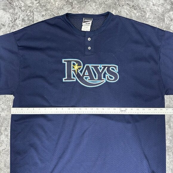 Vintage Tampa Bay Rays BP Pullover Jersey #25 MLB XXL Blue - Picture 5 of 6
